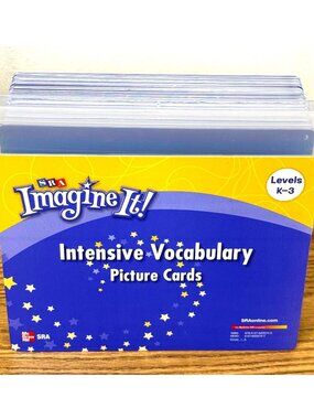 SRA Imagine It Intensive Vocabulary Picture Cards Level K-3